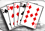 Flush: Hand Ranking: 5th Description: Five cards of the same suit. If there is more than one flush, the hand with the highest card(s) wins